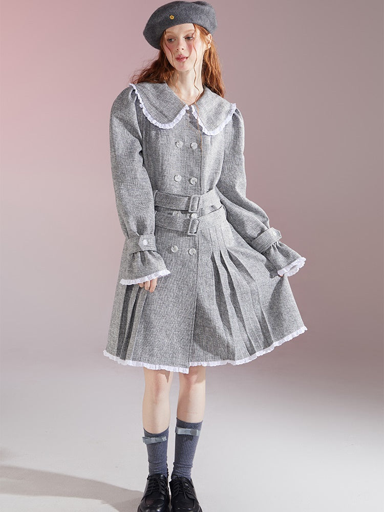 College Style French Retro Doll Collar Dress