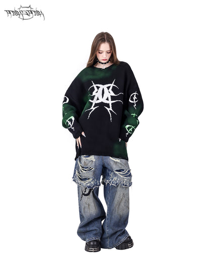 Moon Graffiti OverSize Street Sweater