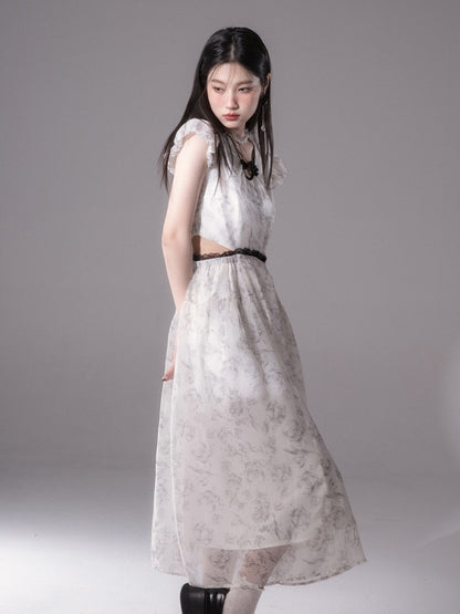 Chinese Style Ink Printing Dress