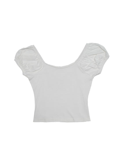 Angel Cat &amp; Bunny Bow Round Neck T-shirt