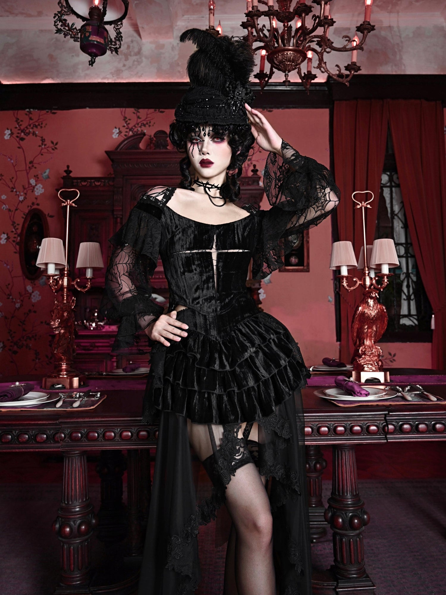 Gothic Velvet en dentelle LANTER LANTER