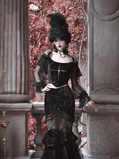 Gothic Velvet en dentelle LANTER LANTER