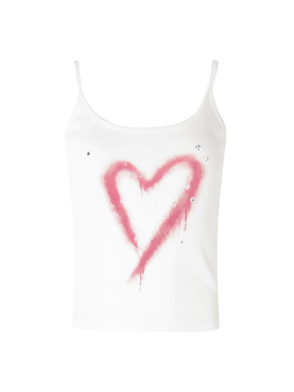 LOVE PRINT SLIM FIT CAMISOLE