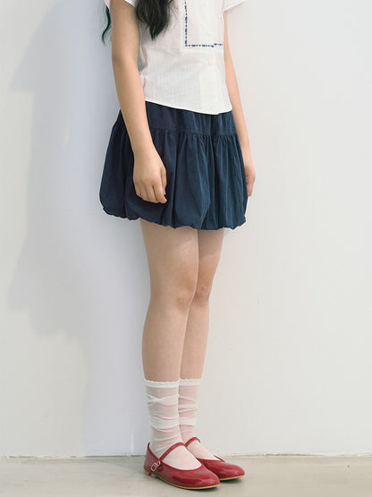 Elastic Waist Bud Skirt