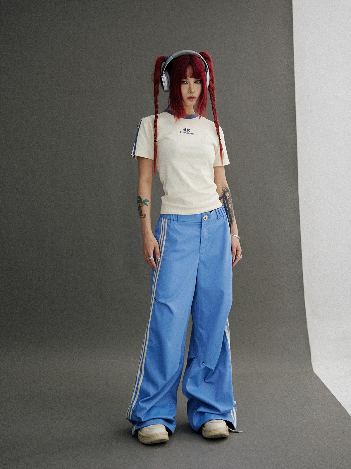 Side Line Loose Track Pants