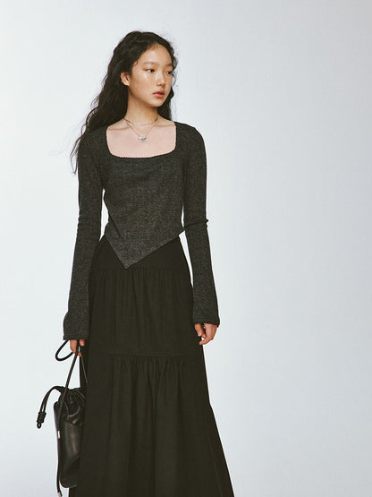 Irregular Gather Stitching Skirt