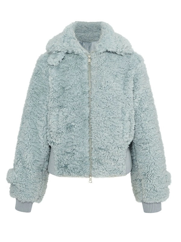 Flauschige weiche, warme Jacke