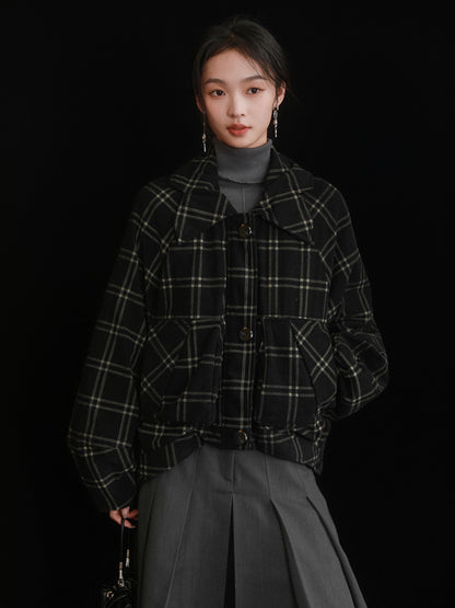 Furlar abnehmbares Design Plaid Cord Down Jacke