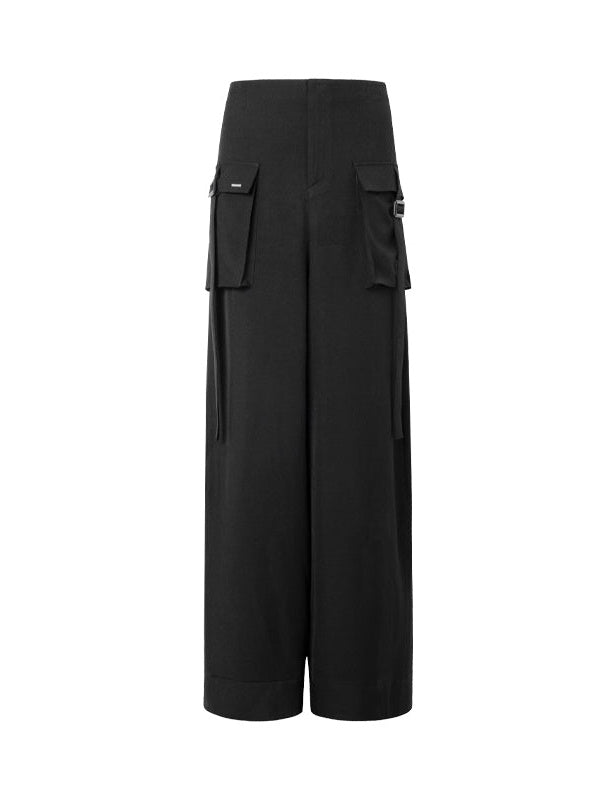 Large Pocket Tooling Wide-leg Pants