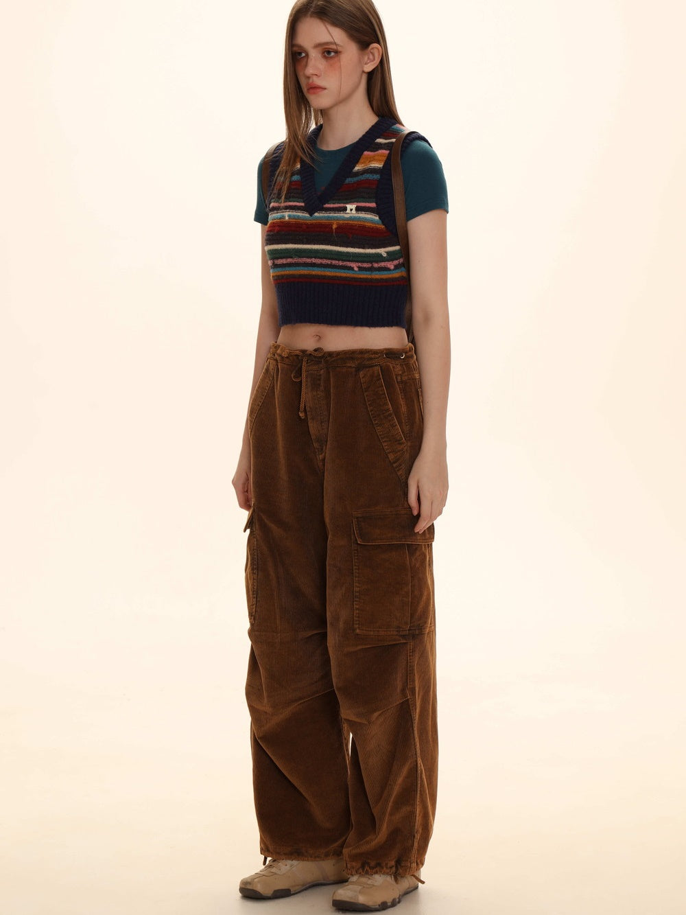 Corduroy Straight Casual Wide-Pants – ARCANA ARCHIVE