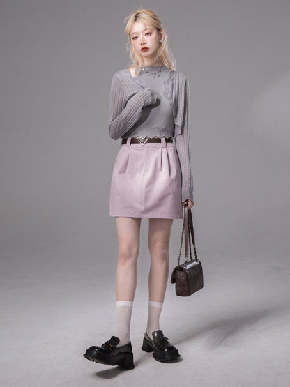 Simple Cocoon Short Skirt