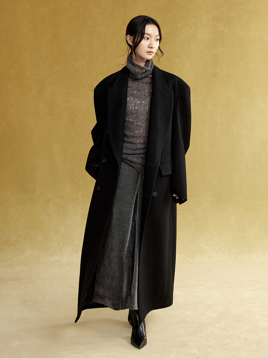 Oversized Long Chester Coat