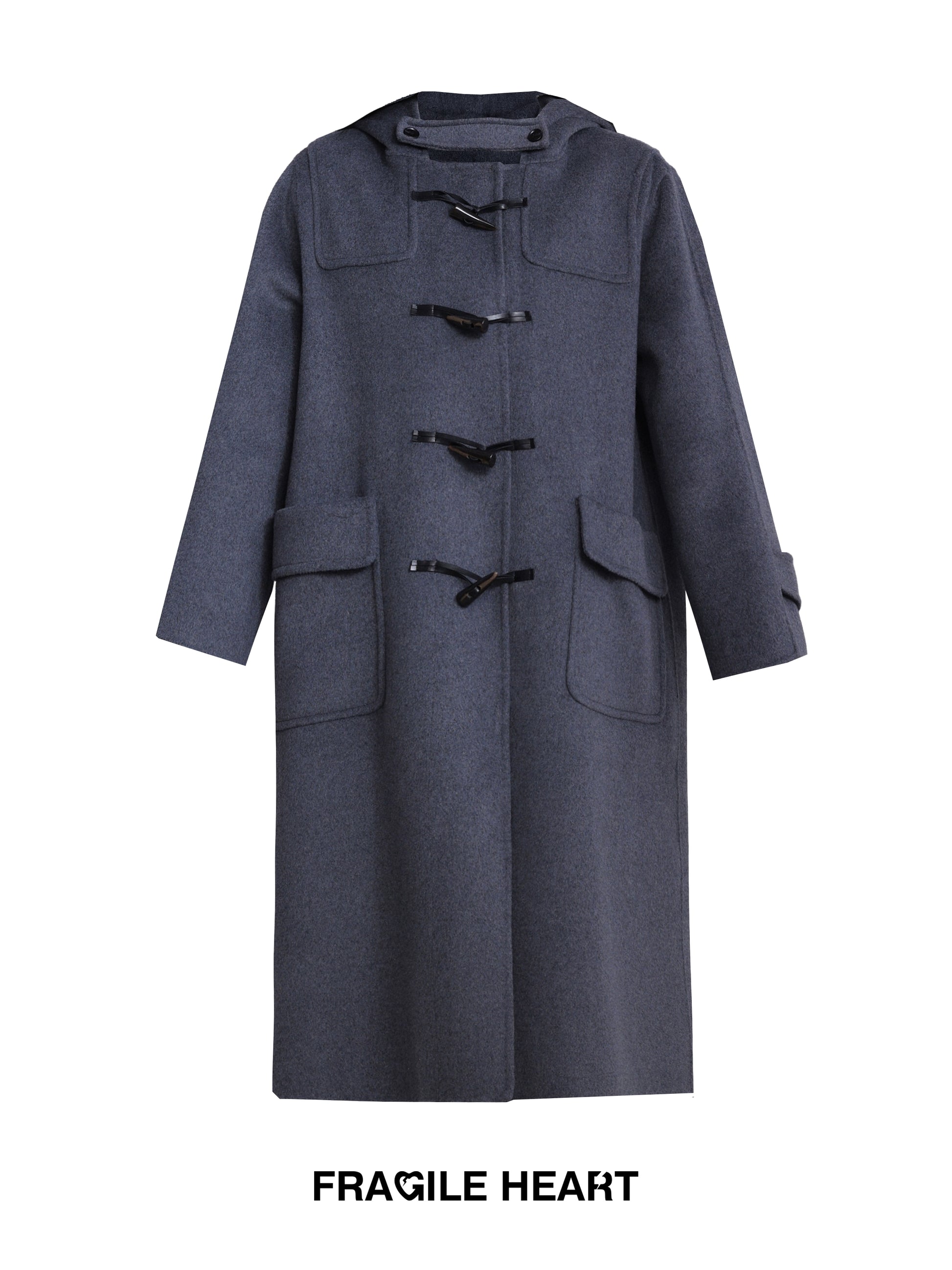 Horn Button Double-sided Duffel Coat