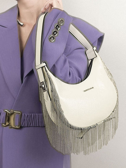 Tassel Crescent Bag