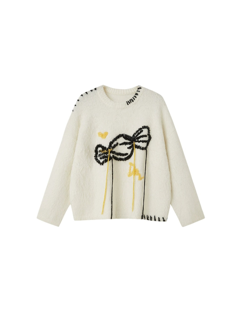 Soft Waxy Candy Embroidered Sweater