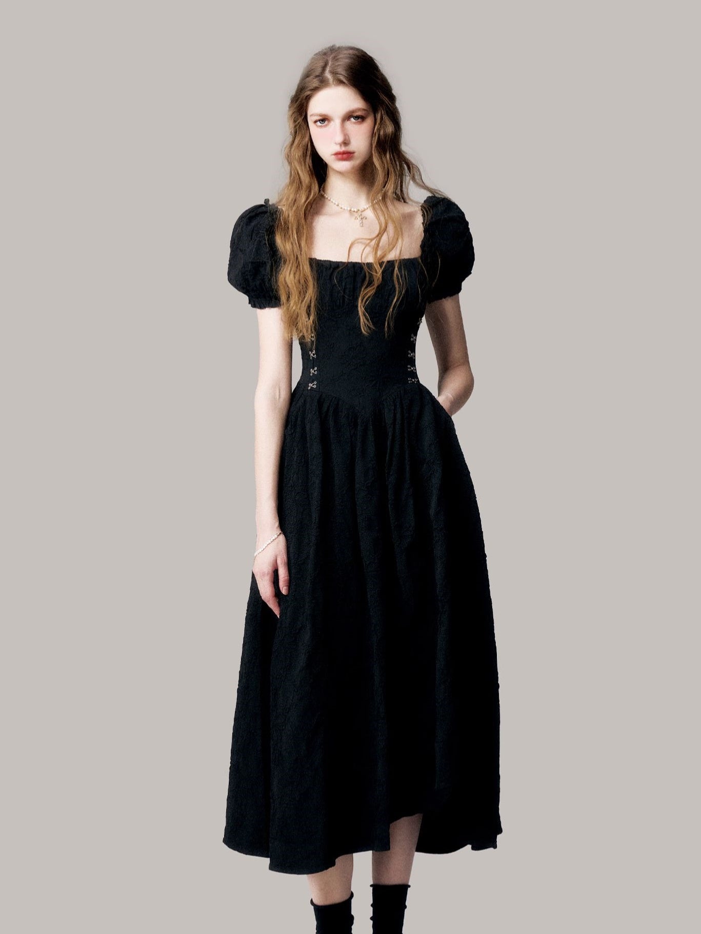 Three-dimensional Jacquard Fairy Long Dress