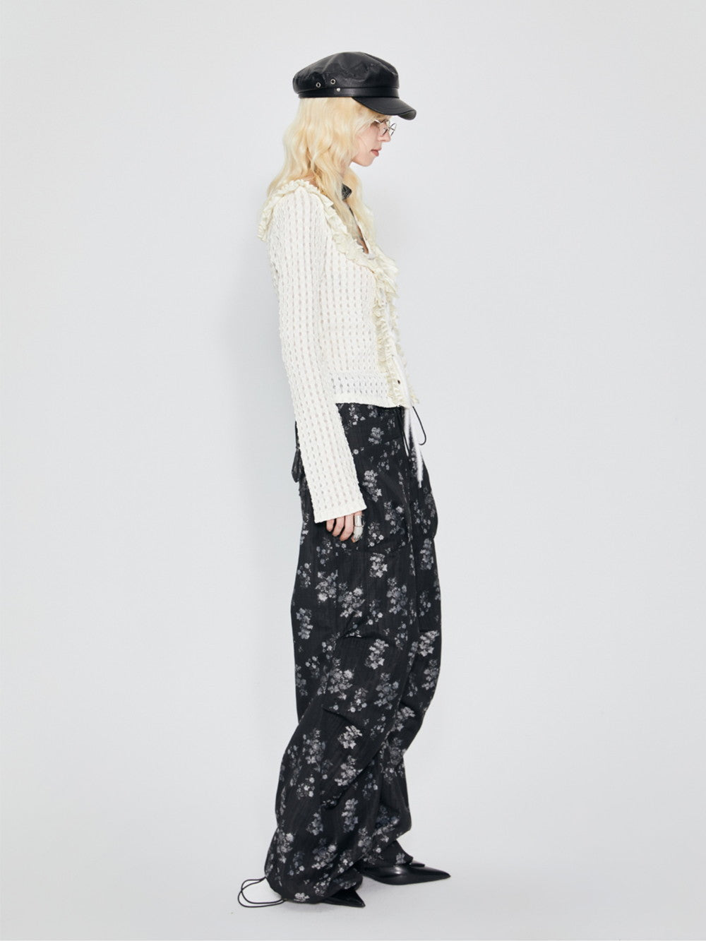 Flower Retro Loose Casual Pants