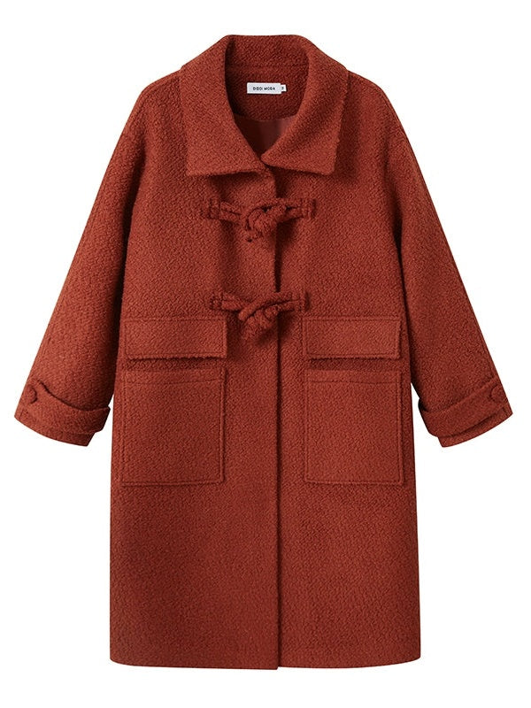 High-Neck Chinese Style Button Coat