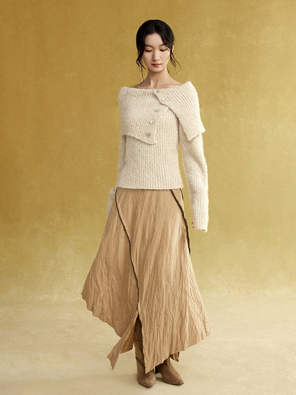 Großer Revers 2way Lib Sweater