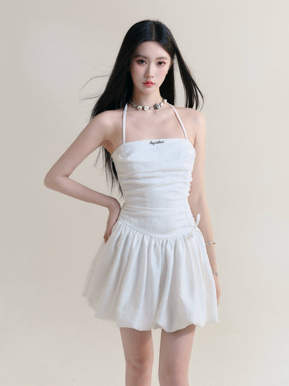 Halter Neck Strap Ballet Style Bud Dress