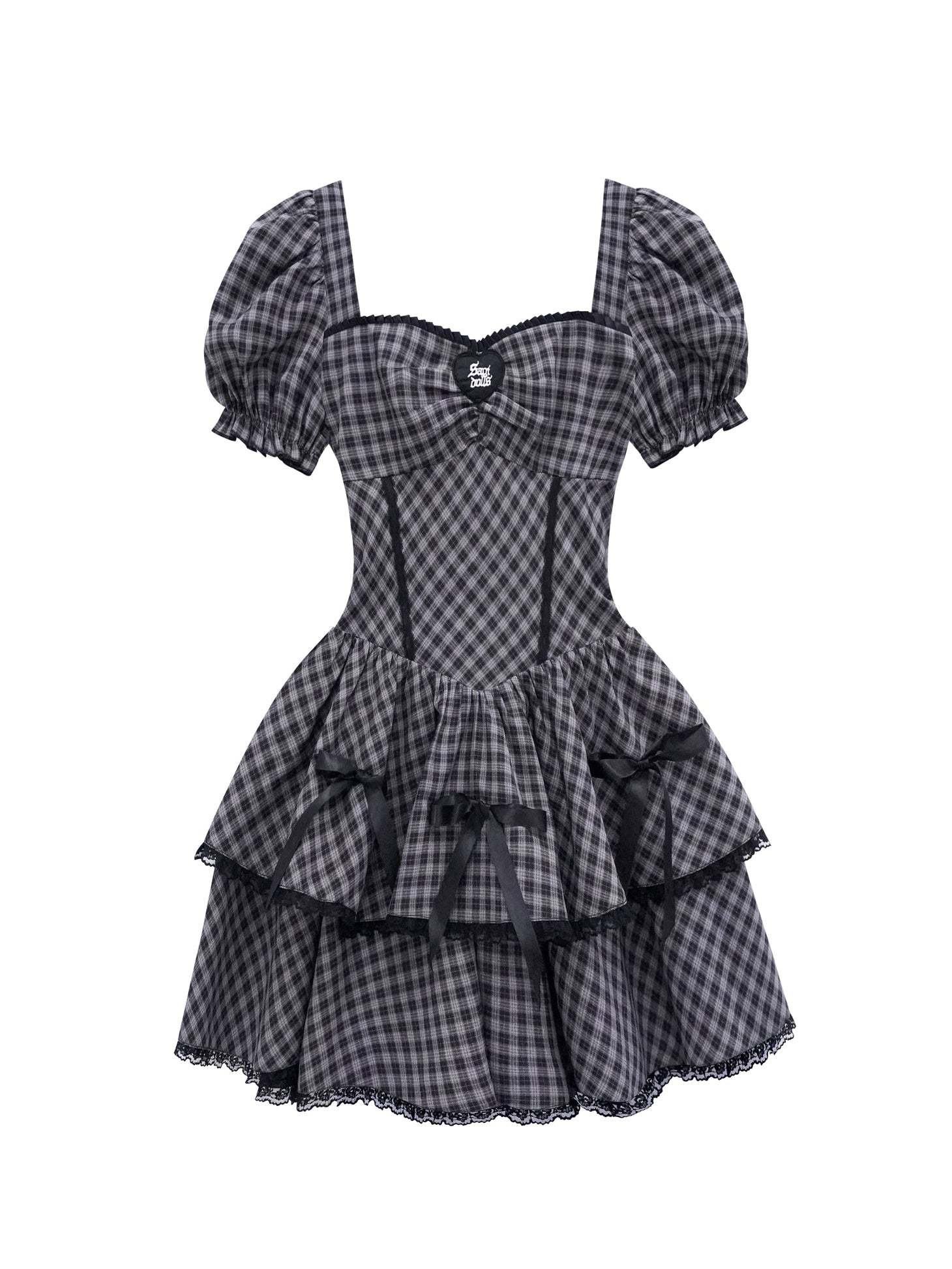 Arvbitana Girls' Suit Check Mesh Dress Long Sleeve One Piece Fluffy Skirt -  Walmart.com
