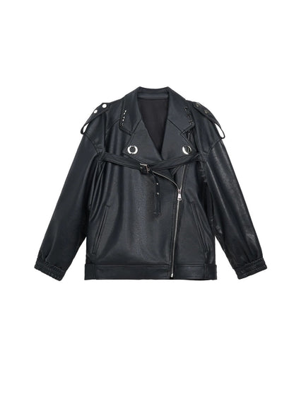 Street Pu Leder Riders Jacke