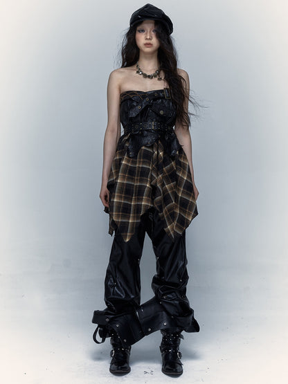 2way Punk Patchwork Kleid &amp; Rock