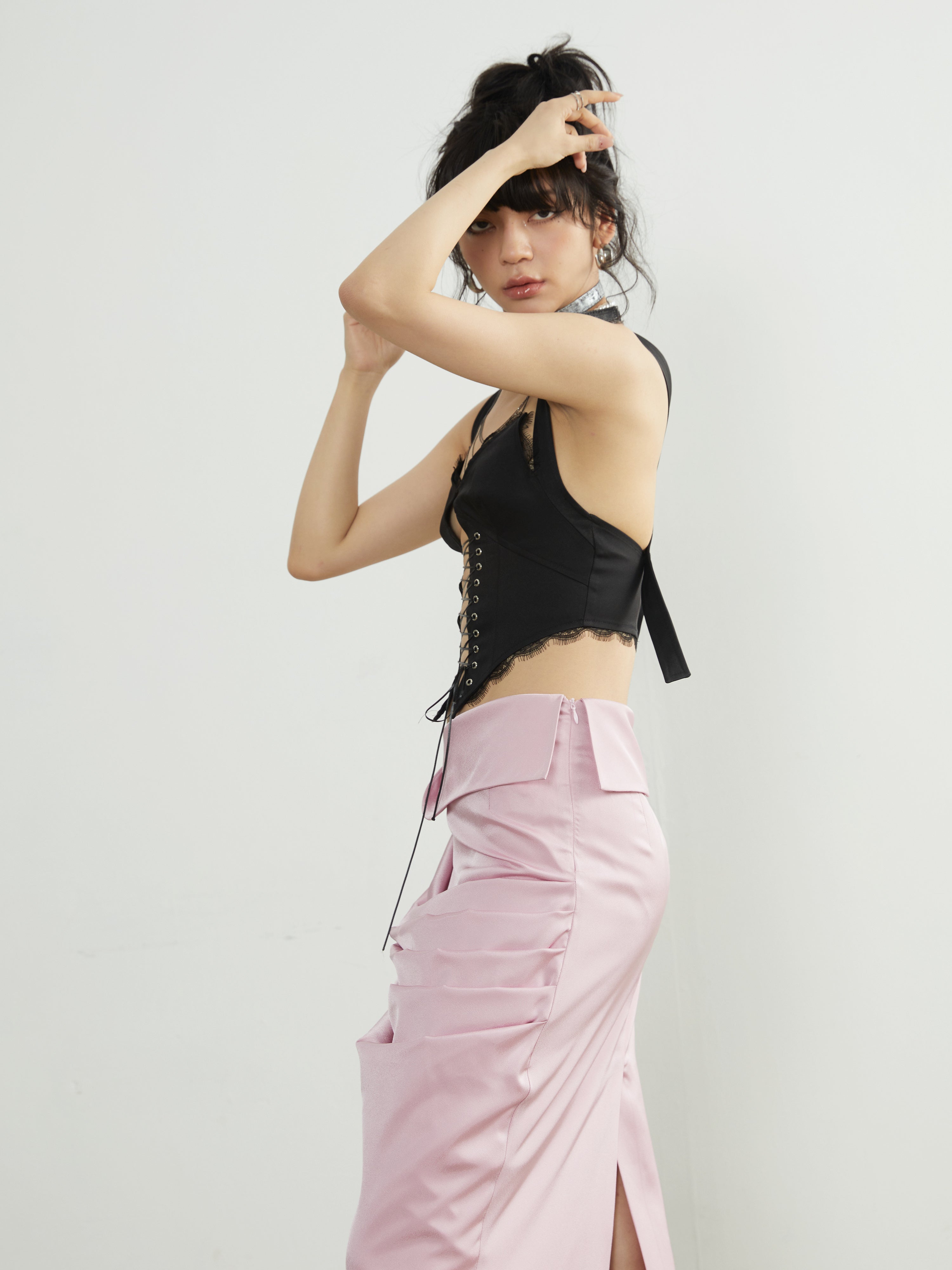 Pleated Mopping Skirt