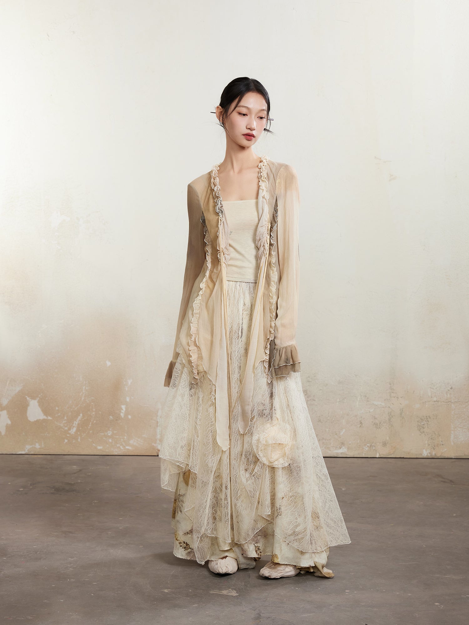 Lace Flower Fairy Long Skirt