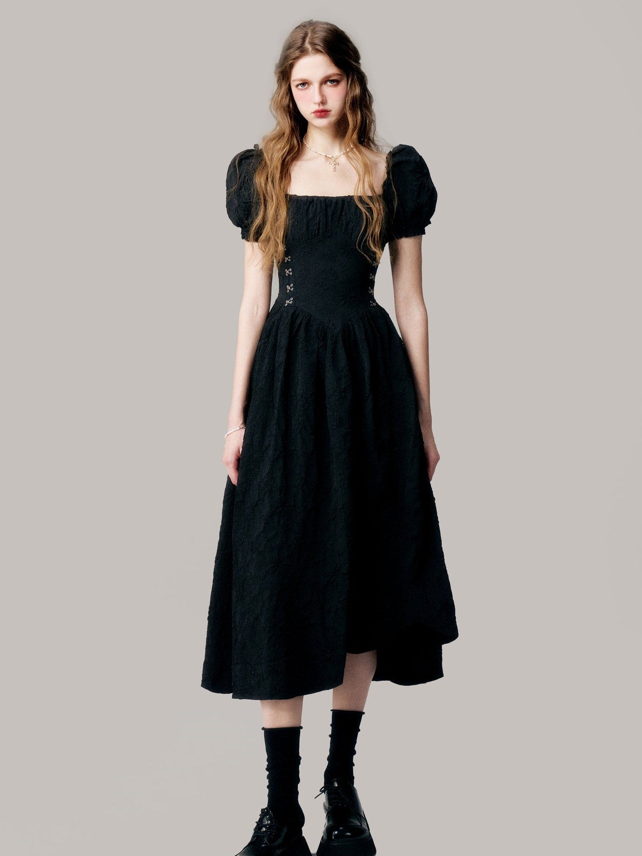 Three-dimensional Jacquard Fairy Long Dress