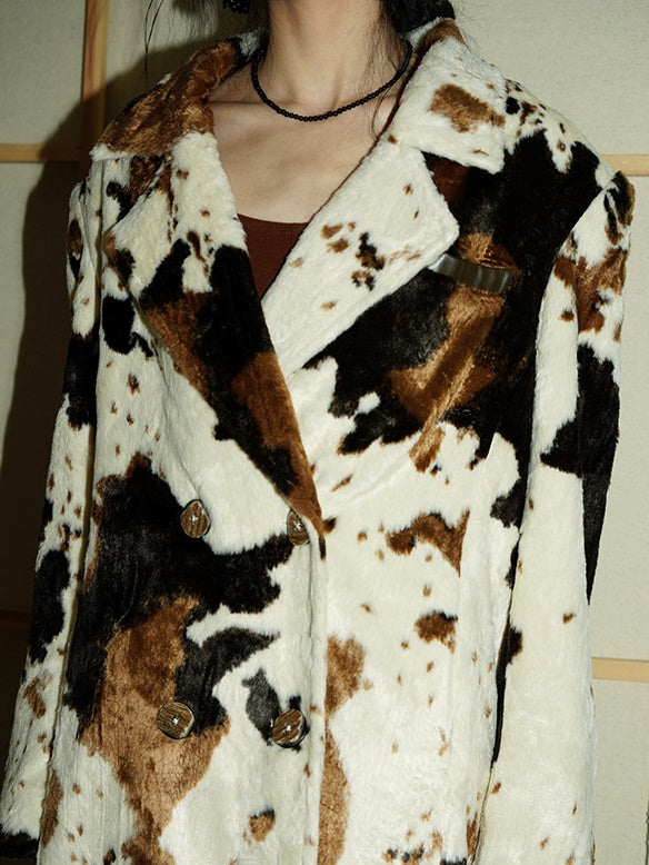 Eco-Friendly Fur Loose Long Coat