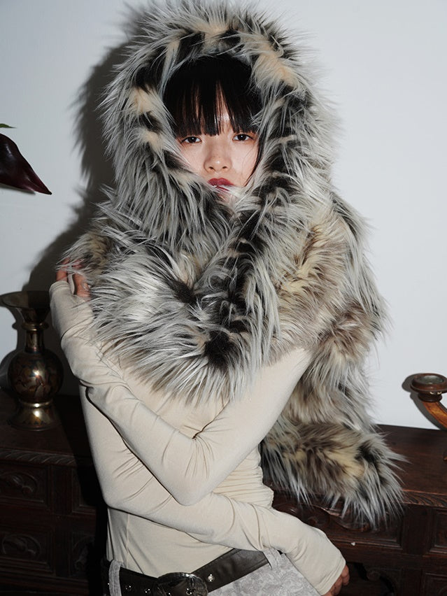 Plush Imitation Fur Stole