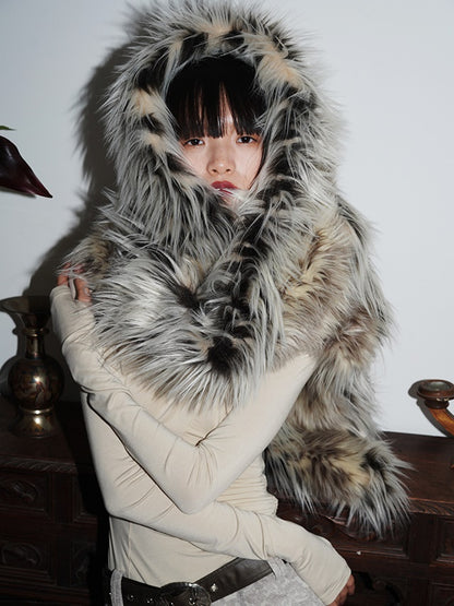 Plush Imitation Fur Stole