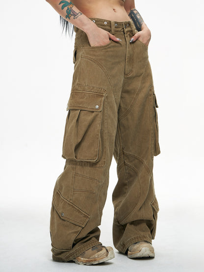 Detachable Multi-pocket Work Pants