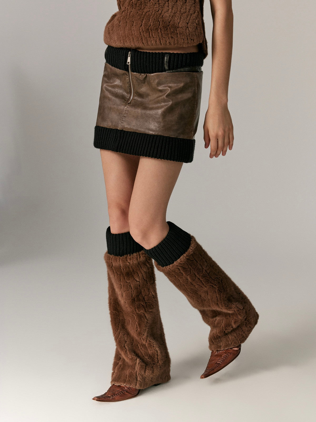 Kni Fur Long Warm Leg-Warmer