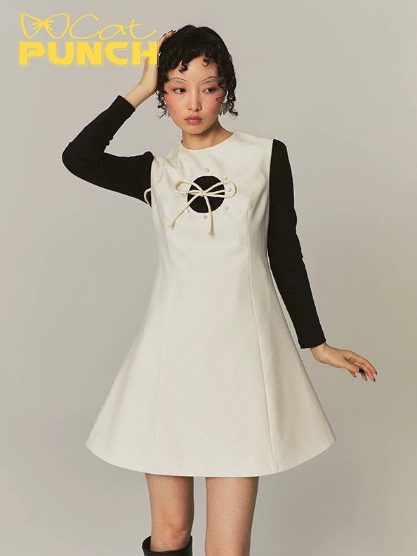 Robe mangeuse Round Hollow Pearl A-Line