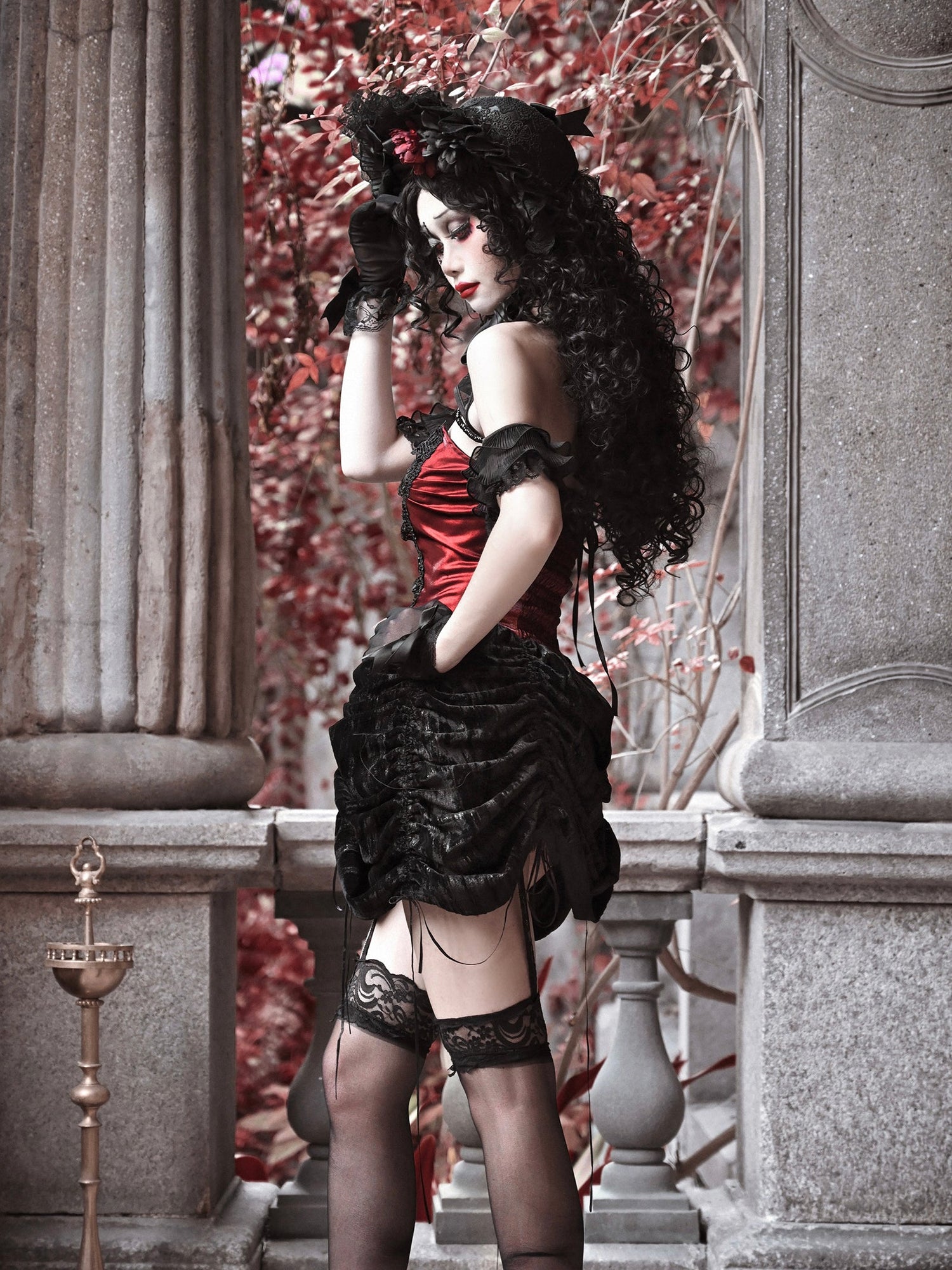 Gothic Lace Halter Lolita Dress – GTHIC