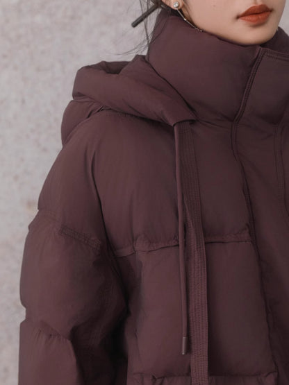 Hooded Loose Short Down Jacket