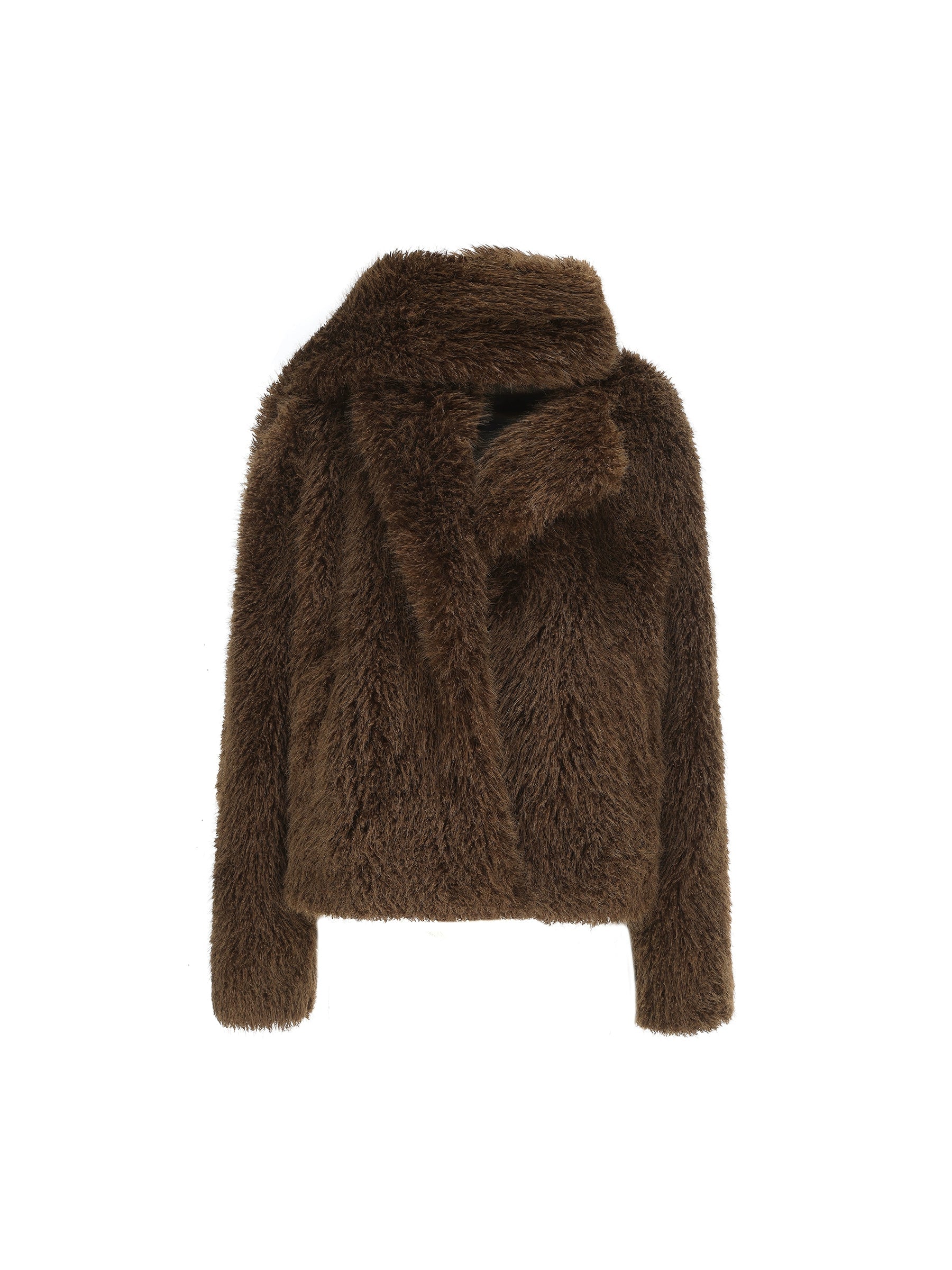 Plush Short Muffler Jacket