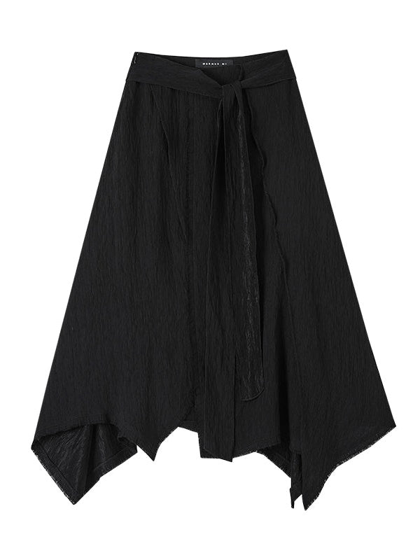 Irregular Split A-shaped Skirt