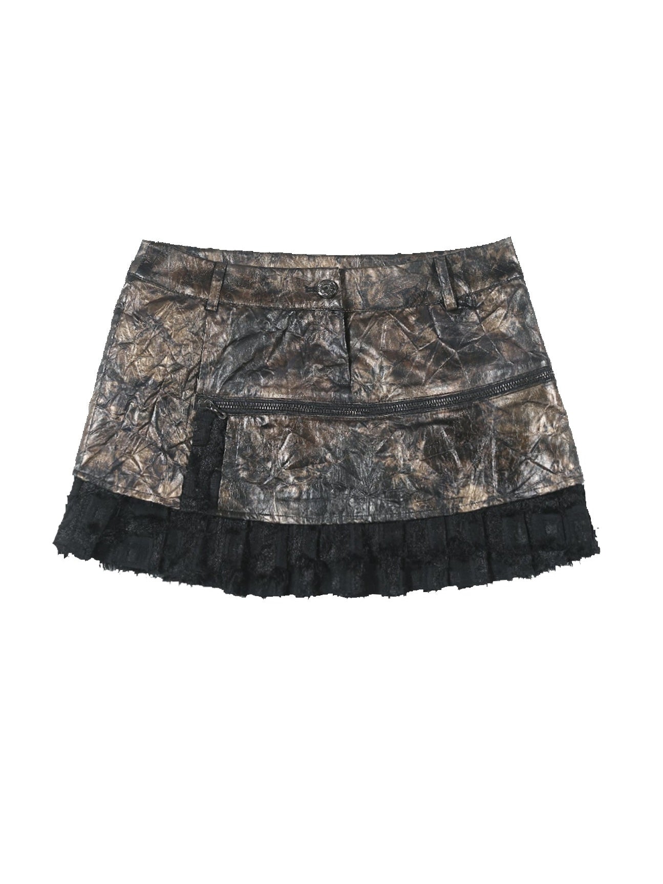 PU PUNK GOTHIC NICHE A-LINE SKIRT