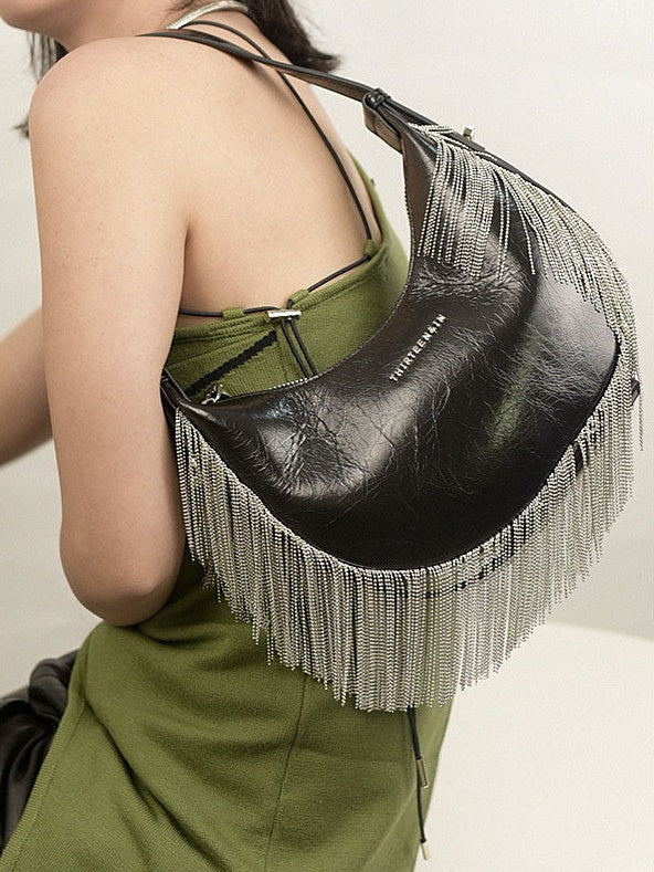 Tassel Crescent Bag