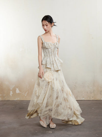 Lace Flower Fairy Long Skirt