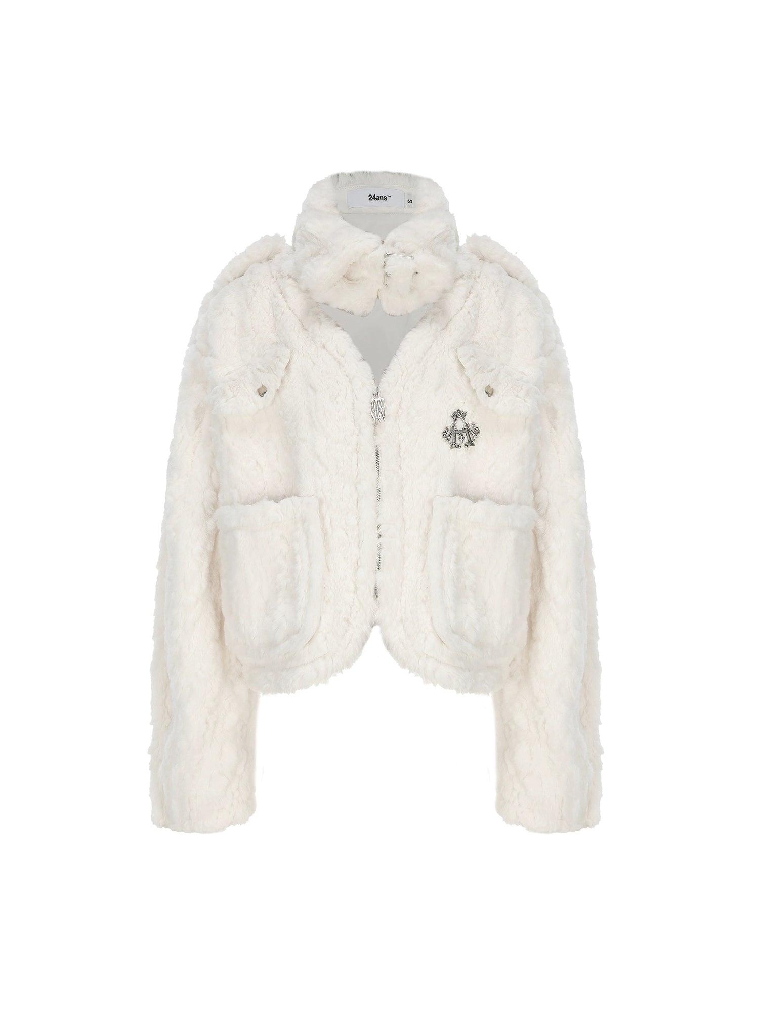 Fluffy Fur Hollow Jacket et Wrap Design Jupe