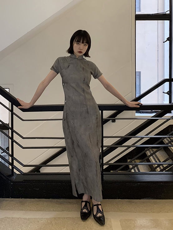 Chinese Style Chic Slit Dress – ARCANA ARCHIVE