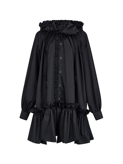 Hoodie Frill Oversize Gothic Flare A-Line Nichi Outer