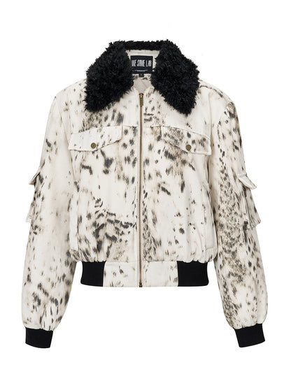 BOA-Krieger-Speckled Leopard Short Jacket