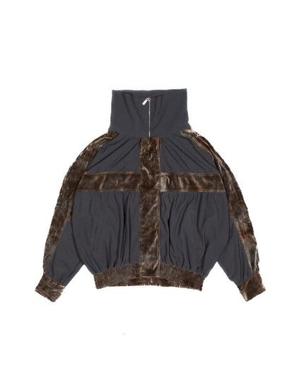 Off-Turtle Uv-Cut Thin Knit Dolman Cross Jacket