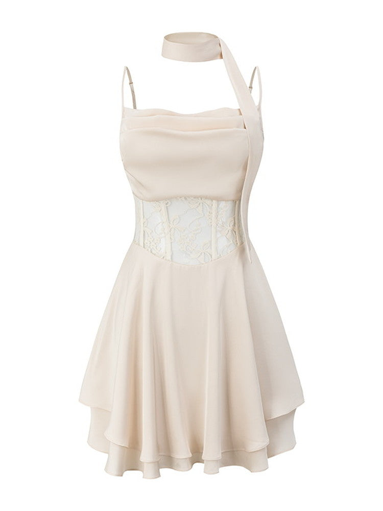 Lace Sexy Camisole Flare Dress Lace Sexy Camisole Flare Dress