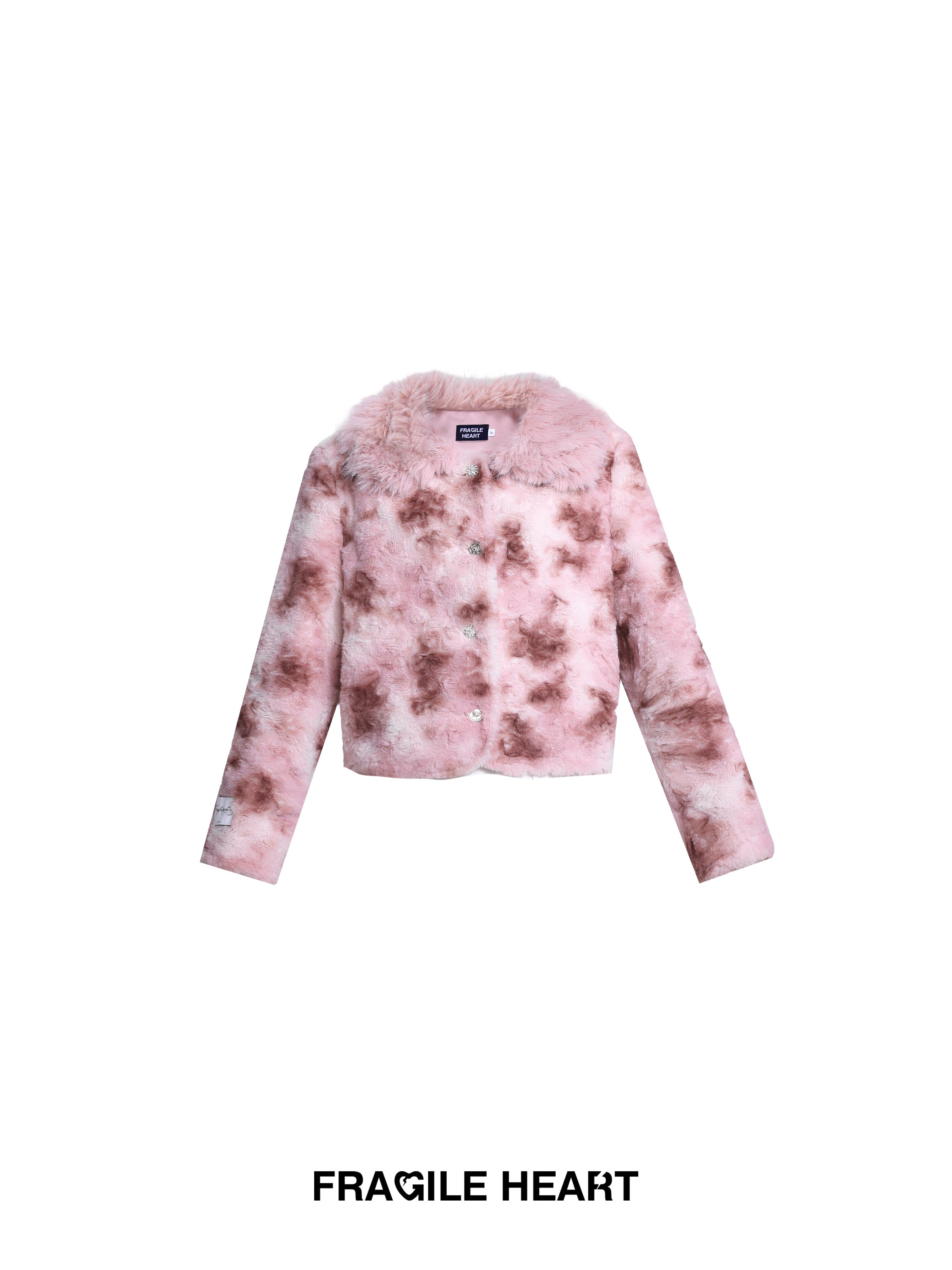 Speckte Fell elegante flauschige Jacke